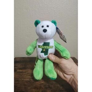 2002 Limited Treasures Mississippi State Quarter Bear Collectible Plush
